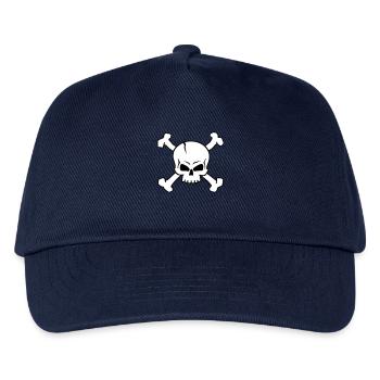 CROSSED SKULL - 2C (W) - Kids’ Baseball Cap - navy - Front