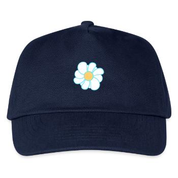 Weiße Margeriten Blumen Frühling Sommer Blümchen - Kinder Basecap - Navy - Vorne