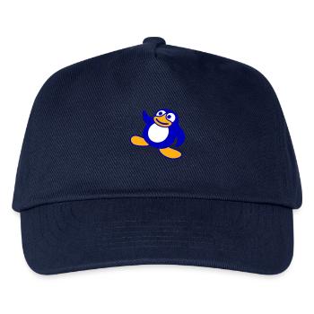 Pingouin, Breakdance, Happy Dancing, Fête, DJ, Musique - Casquette de baseball Enfant - marine - Devant