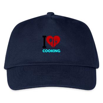 J’adore cuisiner - Casquette de baseball Enfant - marine - Devant