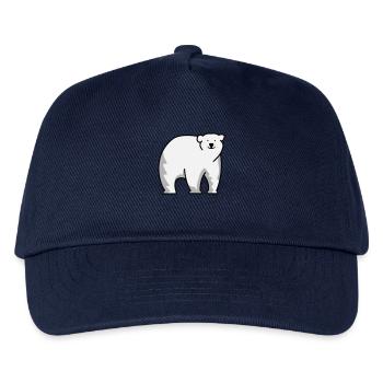 Polar bear - Kids’ Baseball Cap - navy - Front