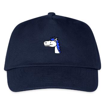 Horse Cute Pony Foal Long Hair Cute Comic - Kids’ Baseball Cap - navy - Front