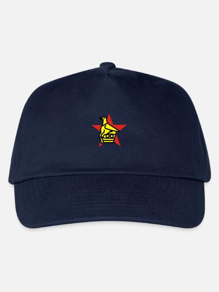Zimbabwe Bird & Star - Kids’ Baseball Cap - navy