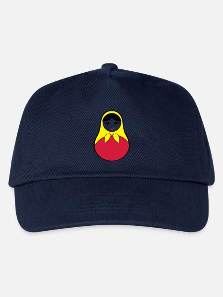 Matroschka / Babuschka - russische Puppe in Puppe - Kinder Basecap - Navy