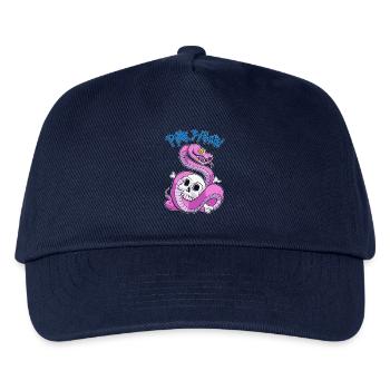 Pink Python (Blue) - Kinder Basecap - Navy - Vorne