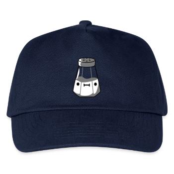 Salt shaker with face - Kids’ Baseball Cap - navy - Front