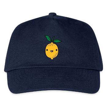 Kawaii Zitrone Obst - Kinder Basecap - Navy - Vorne