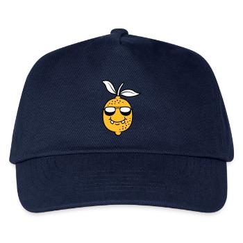 Cool lemon design - Kids’ Baseball Cap - navy - Front