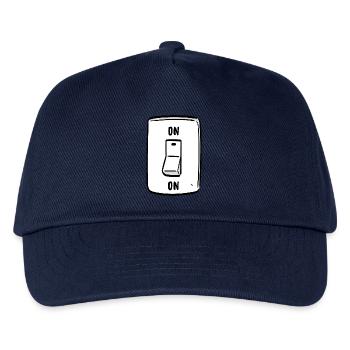 Switch ON Cool Humor Funny Motivation - Kids’ Baseball Cap - navy - Front