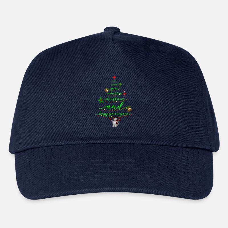 Drehbuch Weihnachtsbaum mit Schneemann - Kinder Basecap - Navy