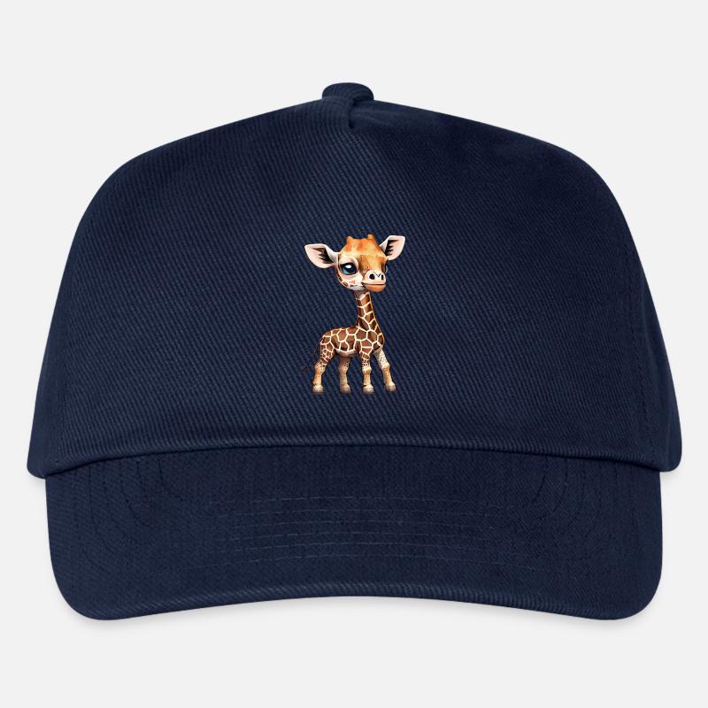 Giraffe - Giraffen Baby - Coole Kinder Giraffe - Kinder Basecap - Navy