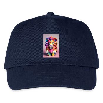 Origami Lion - Kids’ Baseball Cap - navy - Front