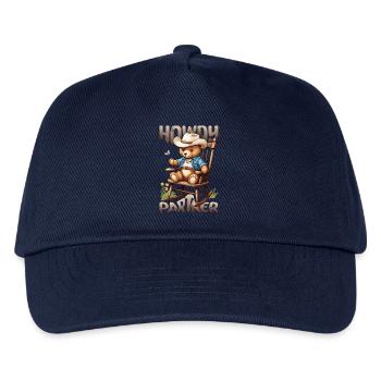 Süßer Bär mit Cowboyhut - Kinder Basecap - Navy - Vorne
