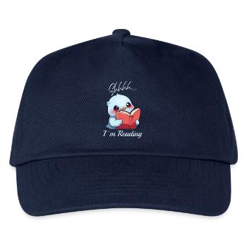 Bird with book - Kids’ Baseball Cap - navy - Front