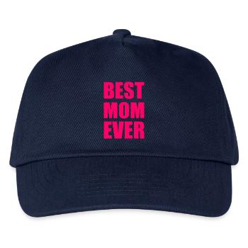 Best mom ever - Kinder Basecap - Navy - Vorne