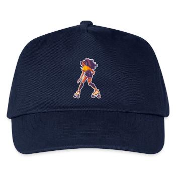 Roller skater - Kids’ Baseball Cap - navy - Front