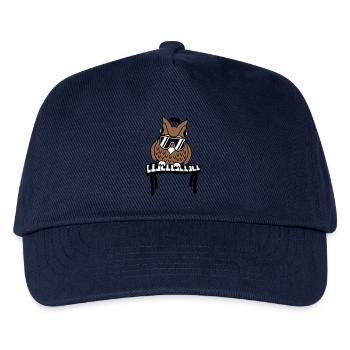 DJ Owl Night Bird Piano Keyboard Key Play - Kids’ Baseball Cap - navy - Front