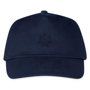 Geometrische Eleganz – Design trifft auf Tiefe und - Kinder Basecap - Navy - Vorne