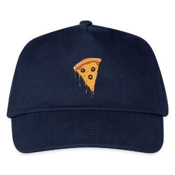 Pizza Stück - Oliven - Kinder Basecap - Navy - Vorne