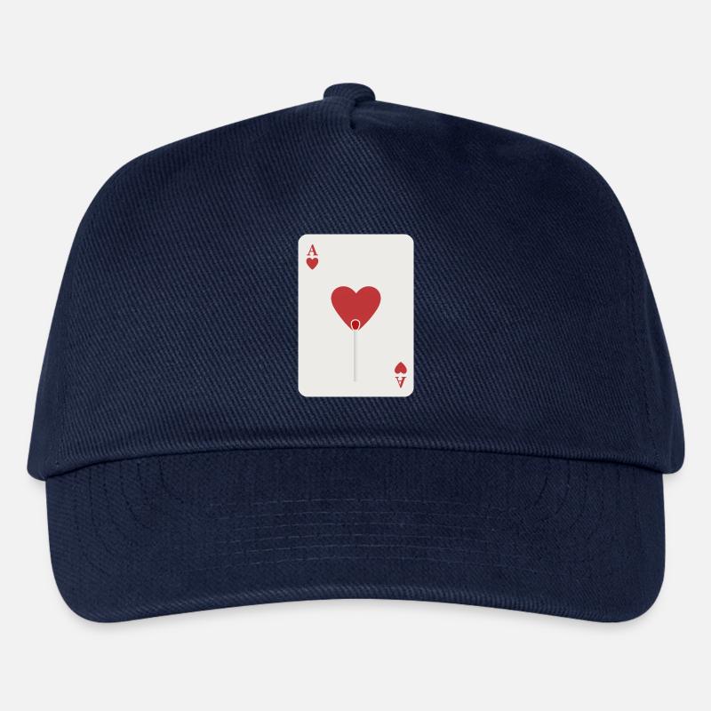 Herz Ass - Kinder Basecap - Navy