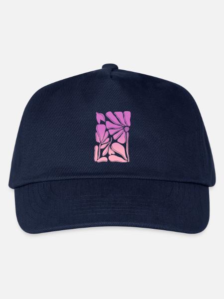 Flower power pink gradient - Kinder Basecap - Navy