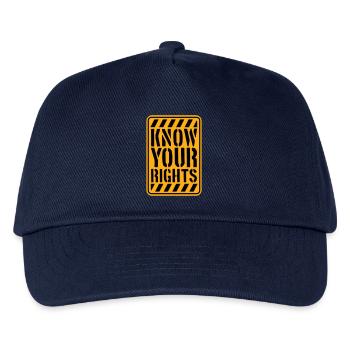 Connaissez vos droits Activisme Justice Liberté - Casquette de baseball Enfant - marine - Devant