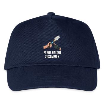 Pyros Halten Zusammen - Kinder Basecap - Navy - Vorne
