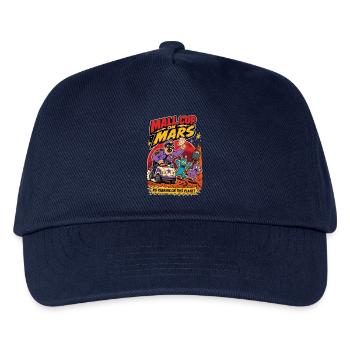 Mall Cop on Mars – Alien Parkplatz Humor - Kinder Basecap - Navy - Vorne