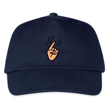 Finger Waggle - Kids’ Baseball Cap - navy - Front