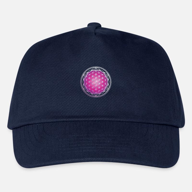 Blume des Lebens - Kinder Basecap - Navy