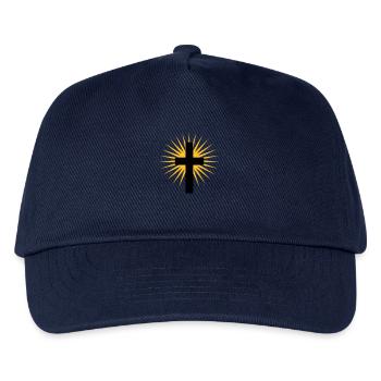 Kreuz - Kinder Basecap - Navy - Vorne