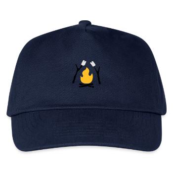 Lagerfeuer - Kinder Basecap - Navy - Vorne