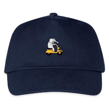 Moped Elephant - Kinder Basecap - Navy - Vorne