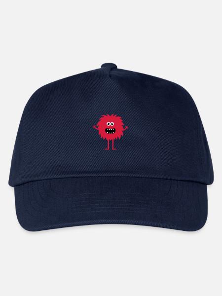 Lustiges niedliches Monster - Kinder Basecap - Navy