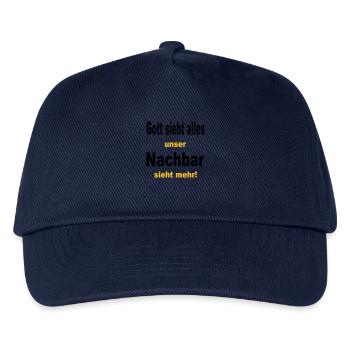 gott sieht alles - Kinder Basecap - Navy - Vorne