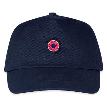 Donut worry be happy - Kids’ Baseball Cap - navy - Front