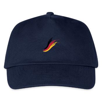 allemagne drapeau pays fier patrie allemand tri - Casquette de baseball Enfant - marine - Devant