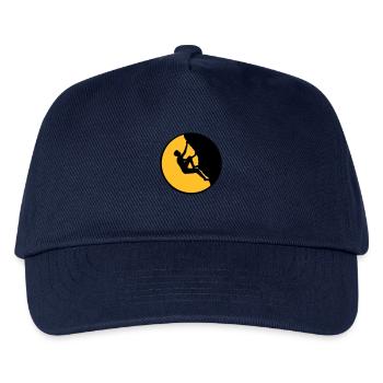 nuit lune rond cercle mur raide sommet freeclimber - Casquette de baseball Enfant - marine - Devant