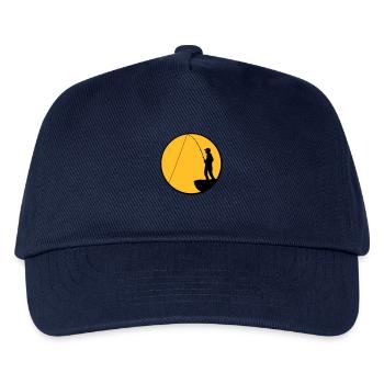 pêcheur falaise mer pente ronde lune nuit pêcheur - Casquette de baseball Enfant - marine - Devant