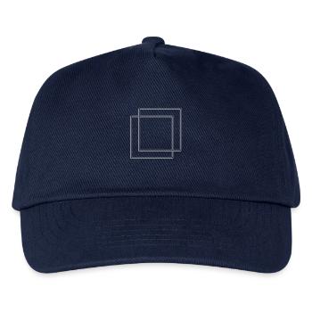 Lines square dashes - Kids’ Baseball Cap - navy - Front