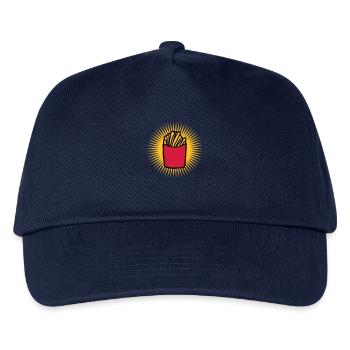 Strahlen Pommes Frites - Kinder Basecap - Navy - Vorne