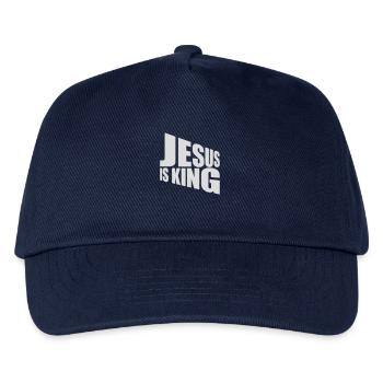 jesus is king Zitat - Kinder Basecap - Navy - Vorne