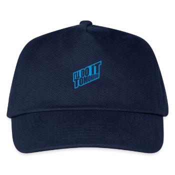 do it tomorrow Zitat - Kinder Basecap - Navy - Vorne