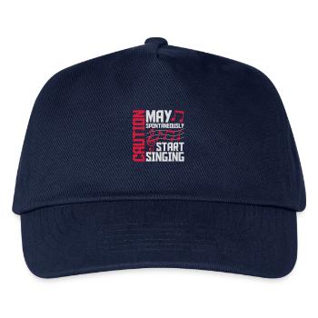 may spontaneously start singing - Kinder Basecap - Navy - Vorne