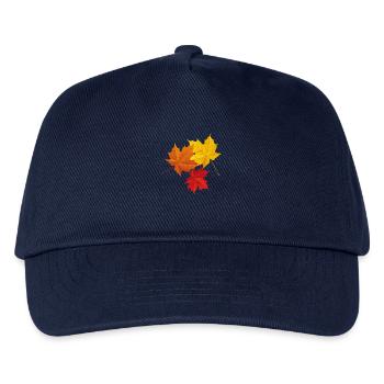 Autumn Colorful Leaves - Kids’ Baseball Cap - navy - Front