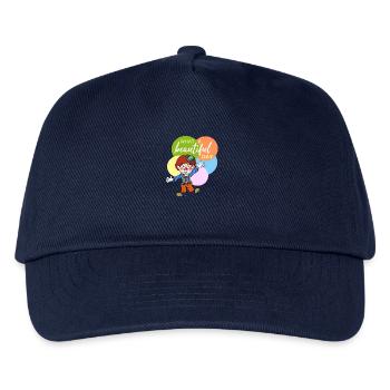 what a beautiful day - Kinder Basecap - Navy - Vorne