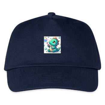 Dino petit avec bulles de savon - Casquette de baseball Enfant - marine - Devant