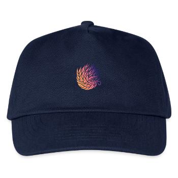 Abstract Leaf Swirl - Kids’ Baseball Cap - navy - Front