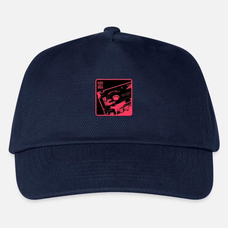 Kids from the 90s - red MC close-up - Kinder Basecap - Navy