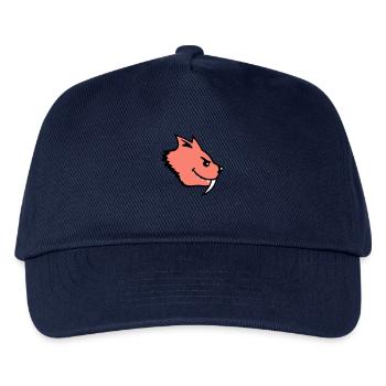 Böse Wild Katze Säbelzahntiger Lange Zähne Tiger - Kinder Basecap - Navy - Vorne
